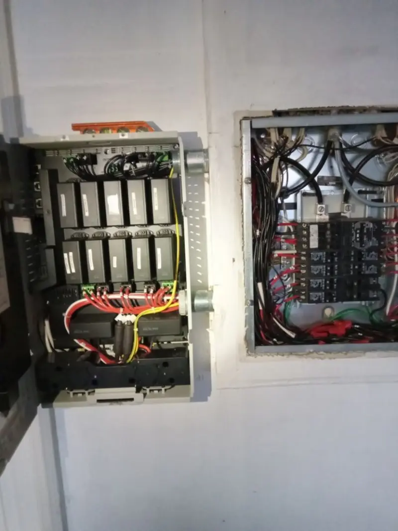 Electrical panel upgrade completed for Security Camera Wiring in Kingsville